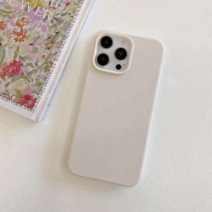 Luxury Matte Candy Color Silicone Soft Case For iPhone 17 Air 16E 16 15 14 13 Pro Max Plus Shockproof Back Cover Slim TPU Shell