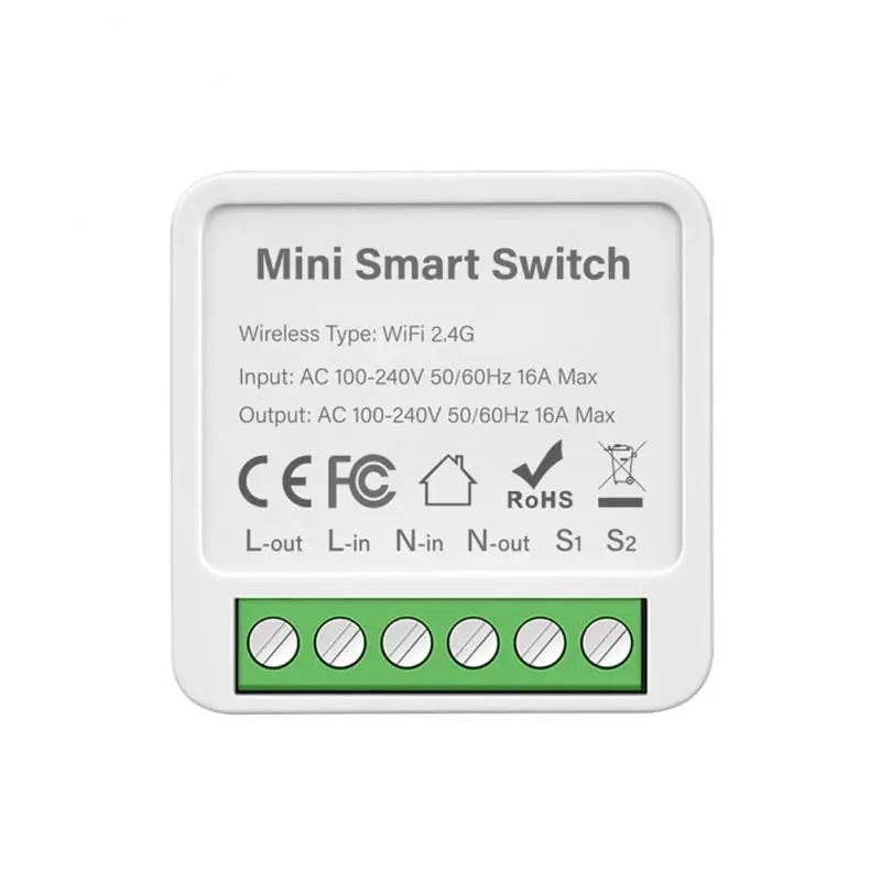Zigbee/Wifi 1/2/3/4CH MINI Smart Switch Two-Way Control Wireless Light Switch Smart Home Automation Via Alexa Google SmartLife