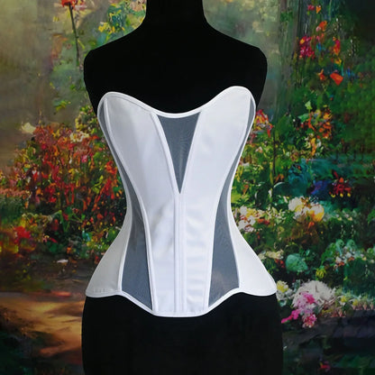 Sexy Thin Body Shaper Underwear Corset Waist Trainer Lingerie Lace Corsets Perspective Mesh Shapewear Women Fashion Clothes Faja