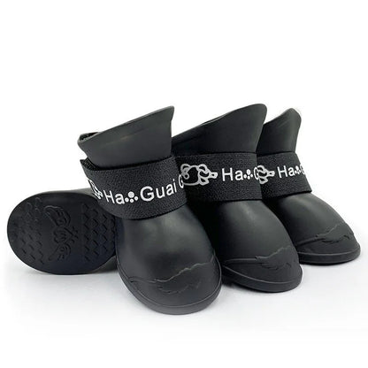 Pet silicone rain shoes anti-dirty non-slip waterproof dog shoes soft bottom footwear small dogs cats teddy Shoes