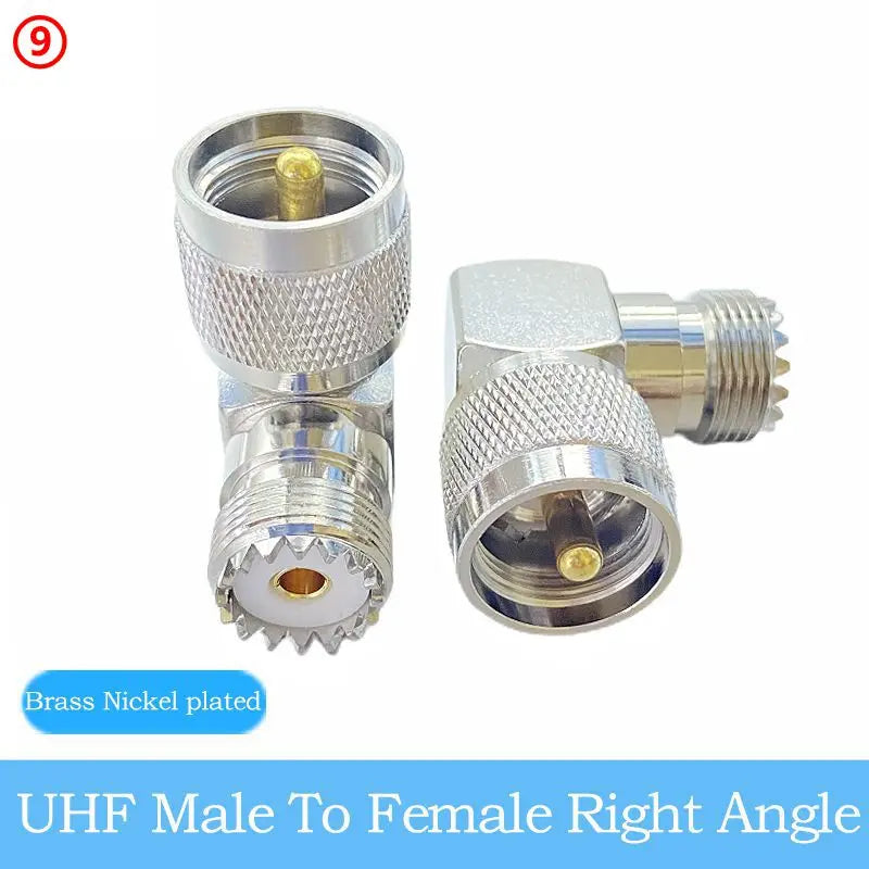 UHFmale Female SO239 PL259 Connector UHF 3 Way Splitter UHF 4-hole Panel Mount Flange RF Coaxial Pure Copper High Quality