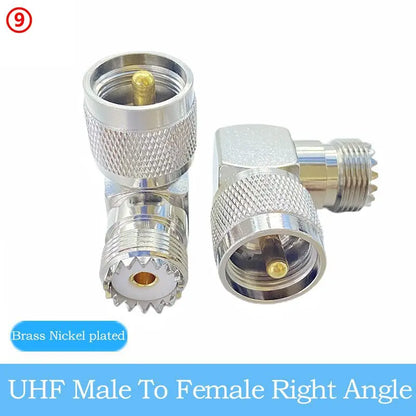 UHFmale Female SO239 PL259 Connector UHF 3 Way Splitter UHF 4-hole Panel Mount Flange RF Coaxial Pure Copper High Quality