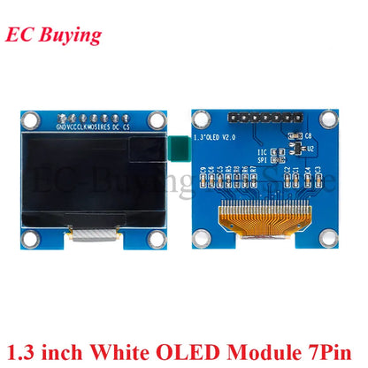 1.3" OLED Module 1.3 inch LCD LED 12864 Display Screen White/Blue 128X64 SPI/IIC I2C SSD1306 SH1106 4Pin 7Pin 128*64 Bare Board