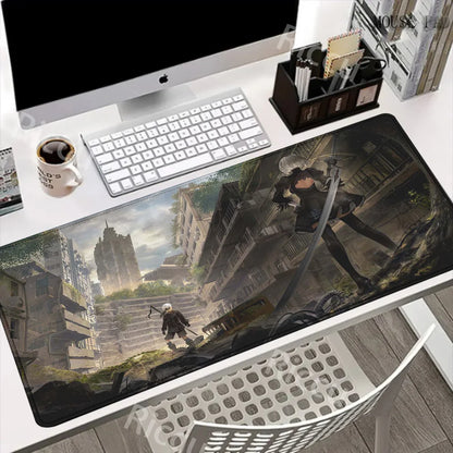 Game NieR:Automata 2B Larger Mousepad Xxl Gaming Keyboard Computer Desk Mat Accessories Game Mouse Pad Office Carpet BigMousepad