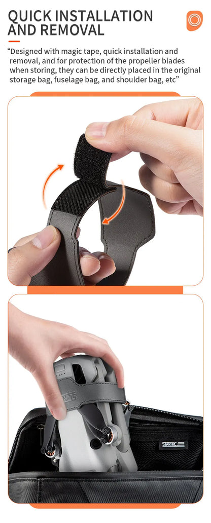 STARTRC Propeller Holder for DJI Mini4 Pro Drone Wings Stabilizer Protector Blades Fixed Strap Mount Guard Accessories