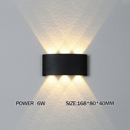 2W 4W 6W 8W 10W 12W  LED Wall Light Outdoor Waterproof Modern Nordic style Indoor Wall Lamps Living Room Porch Garden Lamp