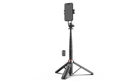 C20 Magnetic Selfie Stick Tripod for iPhone 12-16 Pro Max Travel Stand with Magsafe Phone Clamp for Android Smartphone