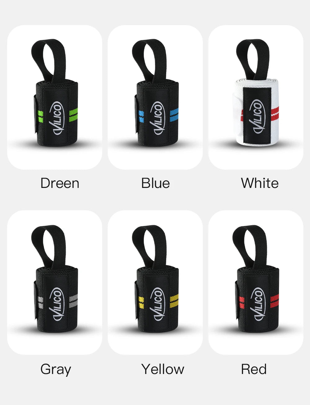 Fitness Wristband Wrapped Design With Adjustable Elasticity to Support and Stabilize The Wrist, Avoiding Wrist Injuries