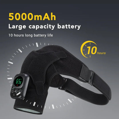 Vibration Shoulder Steamer Belt Heated Shoulder Warmer Massager Electric Smart Massage Machine Temperature Adjust