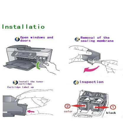 COAAP 305XL Refilled Ink Cartridge Replacement for HP 305 XL HP305 DeskJet 2710 2720 4110 4120 4130 ENVY 6010 6020 6030 6420