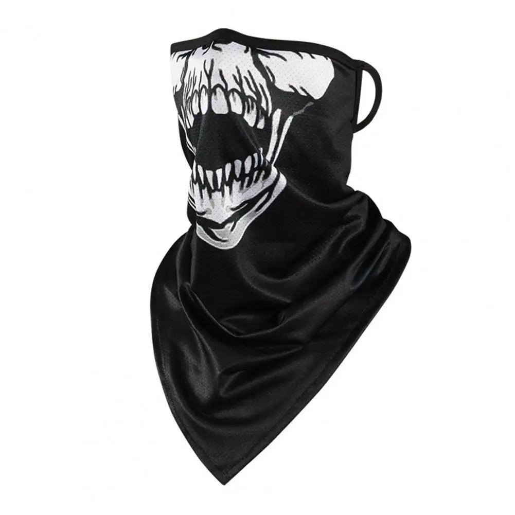 Motorcycle Cycling Face Mask for Men Neck Gaiter Scarf Skull Cap Sun Protection Cover Running Balaclava Bandana with Ear Loops
