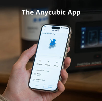 PRESALE ANYCUBIC Photon Mono 4 Ultra V2 3D Printer 10K 7'' high-definition screen UV Resin 3D Printing Size 236mmx231mmx430mm