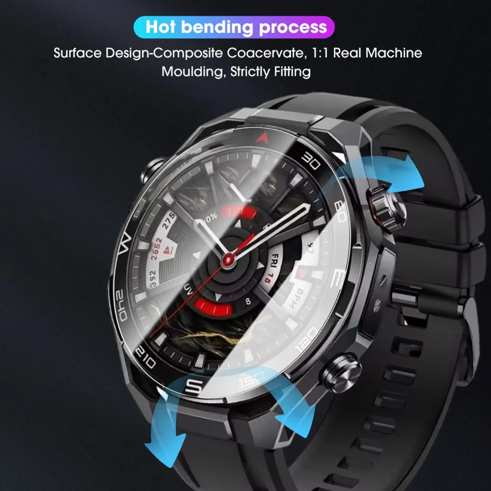 1-3Pcs Easy Installation Tempered Glass for Huawei Watch Ultimate 2 HD Anti-scratch Protective Watch Film for Huawei Ultimate2