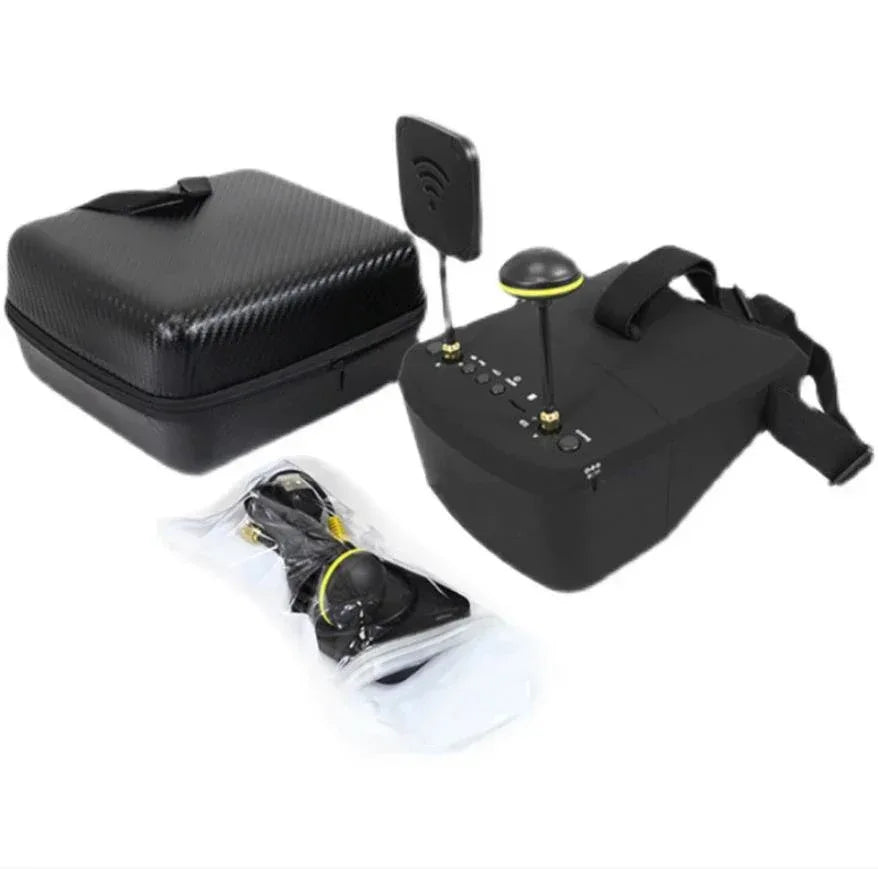 5.8G 40CH 5 Inch 800*480 Video Headset HD DVR Diversity FPV EV800D Goggles With Battery For RC Model RC FPV Drone