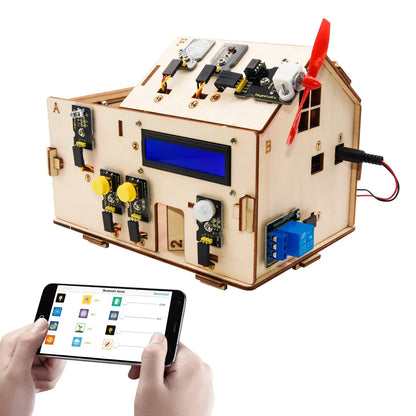 Keyestudio Smart Home IOT Kit With PLUS Board+15 Projects Tutorial For Arduino STEAM House Kit DIY Electronic Kit CE Compliant