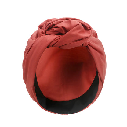 Woman Muslim Headscarf Cap Cotton Headband African Head Wraps Elegant Retro Turban for Ladies Beanies Caps Muslim Headpiece