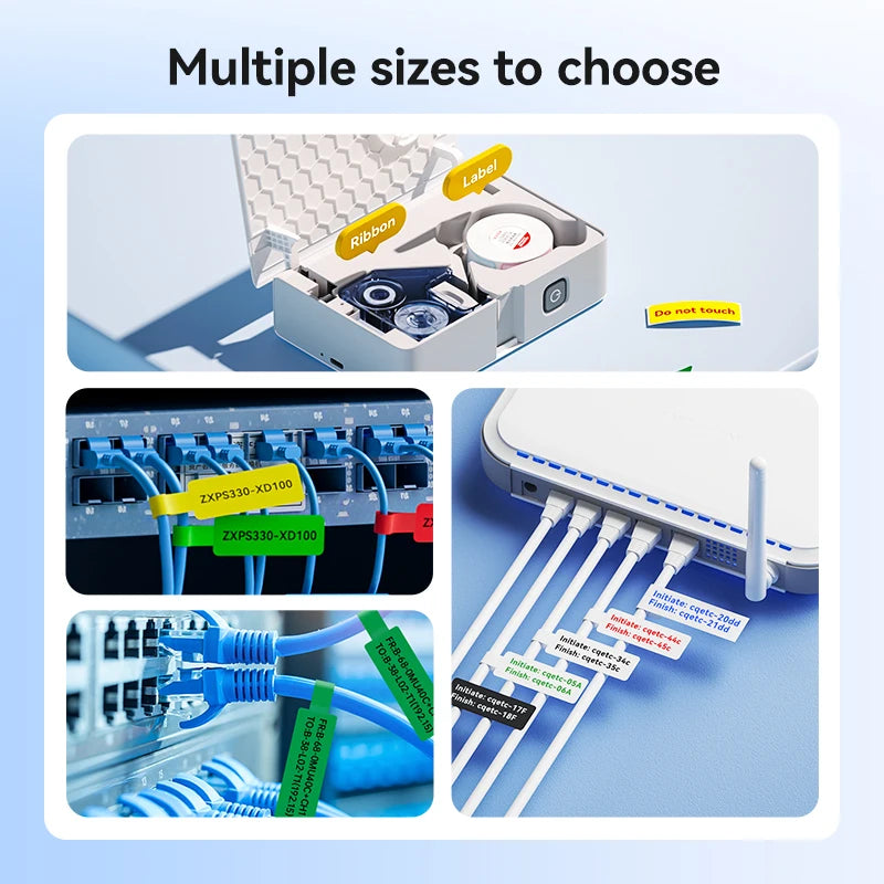 Niimbot B18 Thermal Transfer Label Printer Mini Label Maker for Perfume/Cable/Garden Self-Adhesive Labels Long-term Storage