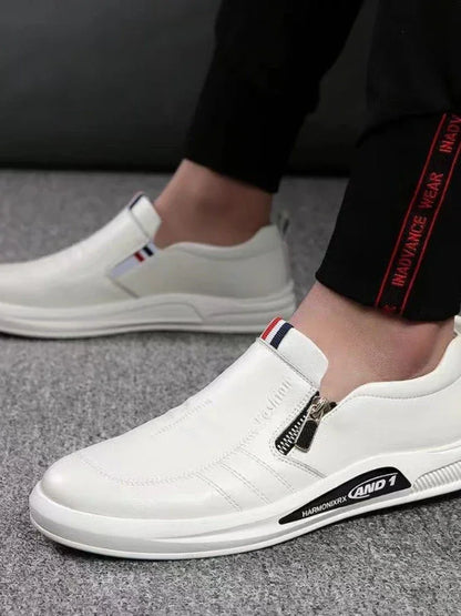 Casual Leather Shoes Men Loafers Trend Brand Business Shoes Autumn Slip on Flat Man Sneakes Comfortable Moccasins Zapatos Hombre