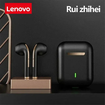 Lenovo Wireless Earphones, HiFi in-Ear Stereo with Microphone, Waterproof, Bluetooth, Touch Control, Noise Cancellation