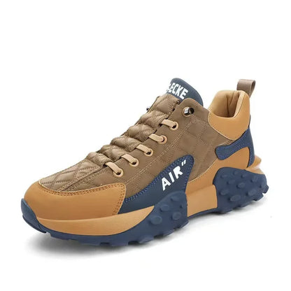 Men's Breathable Low-Top Dad Shoes with Thick Sole Comfortable Running Sneakers Korean Style Spring Season Sport Shoes