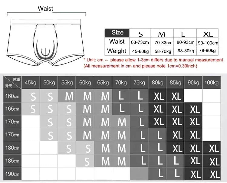 Cotton Men Boxers Men Soft Penis U-Pouch Underwear Underpants Shorts Breathable Striped Hot Male Underwear