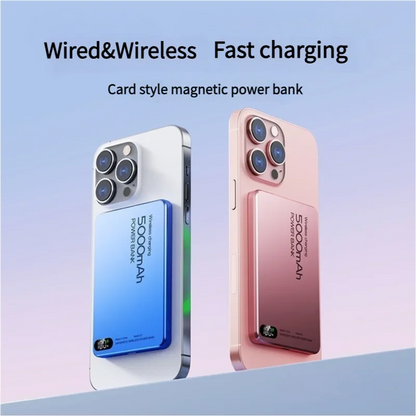 New 10000mAh Ultra-thin Magsafe Power Bank 22.5W Super Fast Charging Portable External Battery for IPhone 16 15 14 13 12 Huawei
