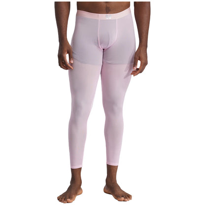 Men's Clothings Gym Pants Bulge Pouch Seamless Stretchy Tights Sweatpants Silky Yoga Pants Fitness Leggings Sports Cycling Pants