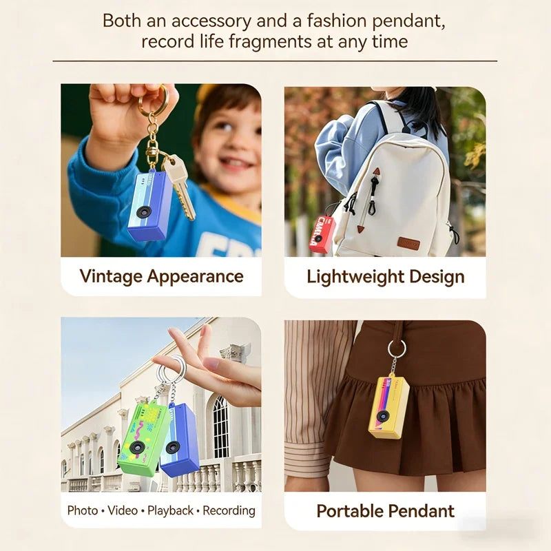 Portable X7 Thumb Camera Keychain Camera Retro Support Memory Card 1080p Very Small Camcorder Video Recorder Tools With Flash