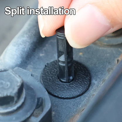 Car 8mm/6mm Hole Plastic Rivets Fastener Push Clip Black Auto Vehicle Door Trim Panel Retainer Fastener Clip Car Accessories