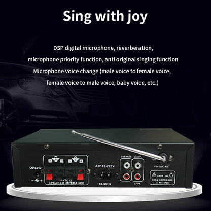 G-919H 1000W Home Power Amplifiers Audio Bluetooth Amplificador Subwoofer Speakers Theater Audio Sound System 220V/110V FM