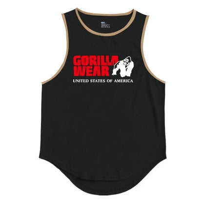 Gym Top Men Men's Clothing Fitness Clothes Shirt Bodybuilding Vests Man Vest Singlet Singlets Muscular Stringer T-shirts Tops