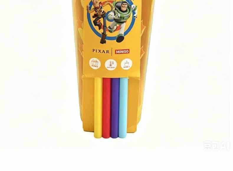 Toy Story 4 Pack Plastic Straw Cup Set Official Cartoon Reusable BPA Free Drinking Cups