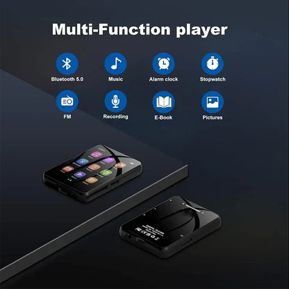 32GB 2.4'' Touch Screen Mp3 Player with BT 5.0, MP3 Player with Built-in HD Speaker FM radio and voice recording