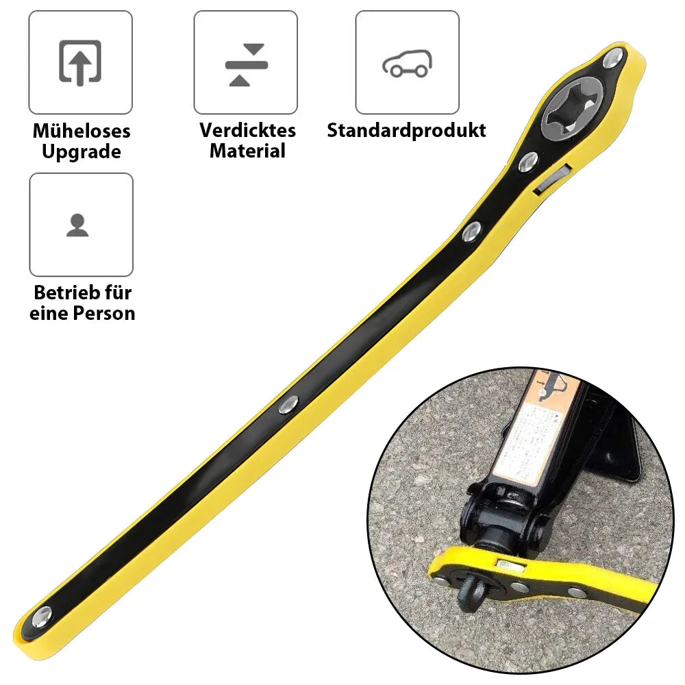 2T/3T Car Scissor Jack Auto Emergency Crank Lift Stand Labor-Saving Repair & Tire Replacement Tool with Wrench for SUV Vehicles