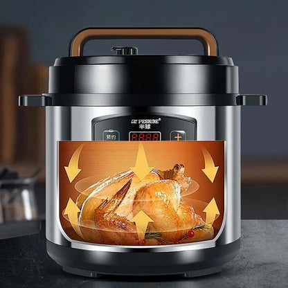 ‌13L Commercial Heavy Duty Pressure Cooker,Restaurant Grade Electric Steamer,Breakfast Buffet Auto Keep Warm Function