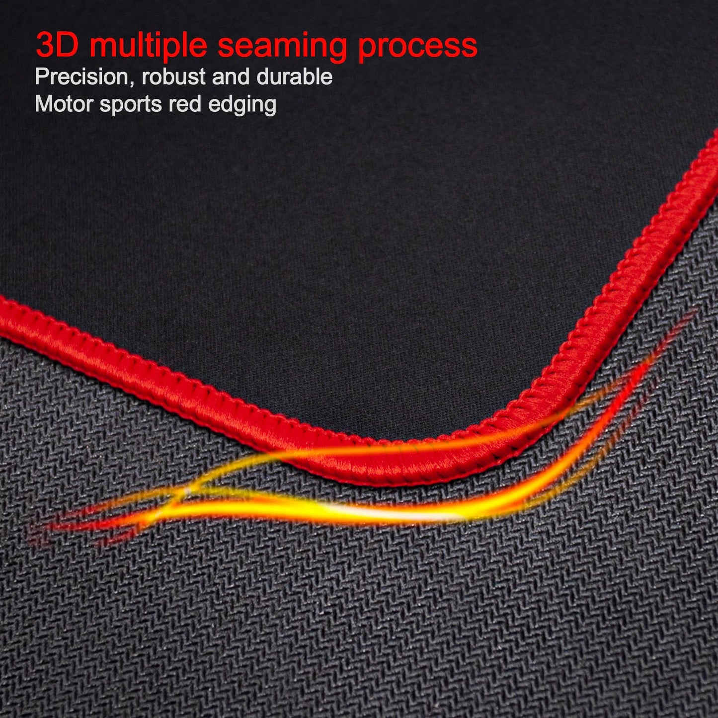 Mouse Pad with Stitched Edge Gaming Mousepad Small Non-Slip Rubber Base Washable Portable for Office Home Computer Laptop