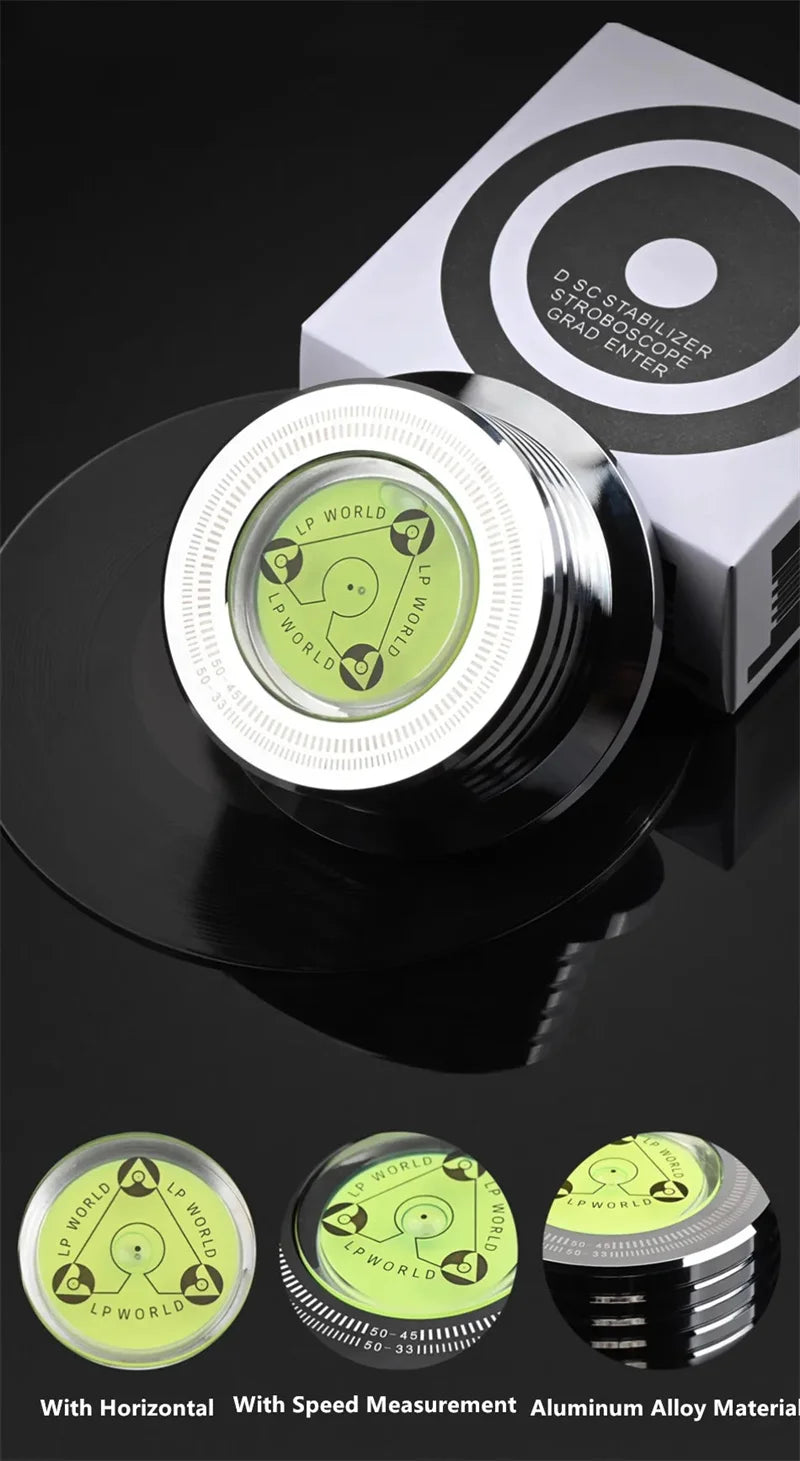 50Hz Alloy LP Vinyl Record Player Disc Turntable Stabilizer Level Aluminum Weight Clamp Music Player Consumer Electronics