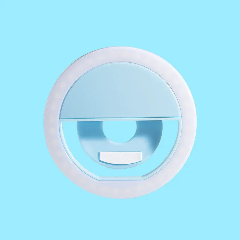 USB Charge LED Selfie Ring Light Mobile Phone Lens For Phone Selfie Light