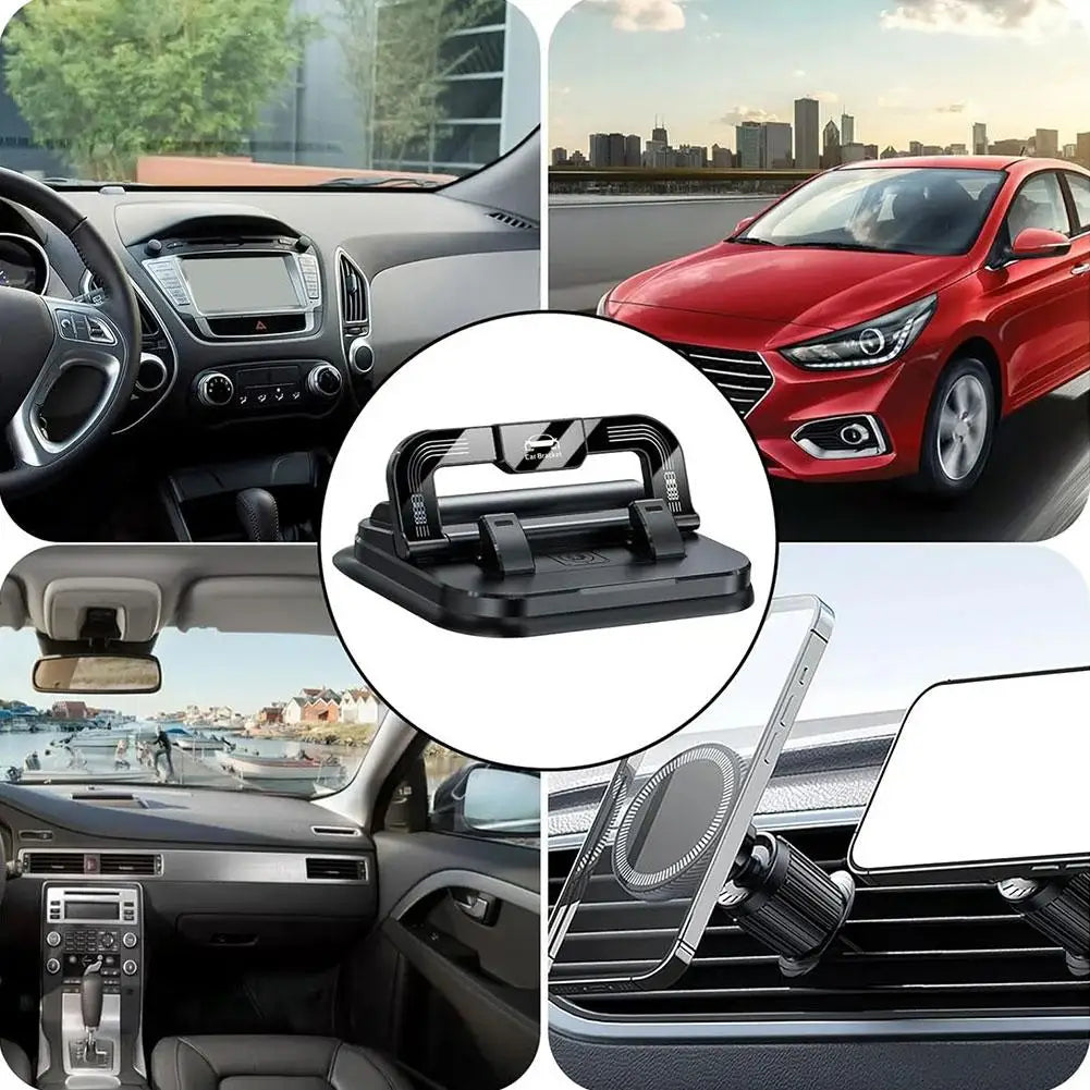 360° Rotatable Universal Car Phone Holder with Number Plate Dashboard Mount Easy Install Vehicle Mobile Phone Holder Practical