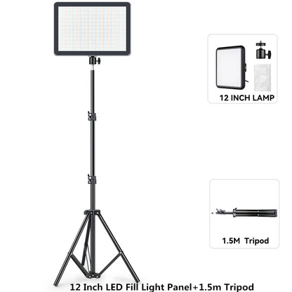 Video Led Light Photography Selfie Dimmable Video Fill Light for Photo Studio Live Stream Fill Lamp for Tiktok Youtube