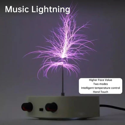 AC110-220V Input Dual Mode Music Tesla Coil Palm Tesla Coil High Frequency Voltage Pulse arc Generator  Artificial Lightning