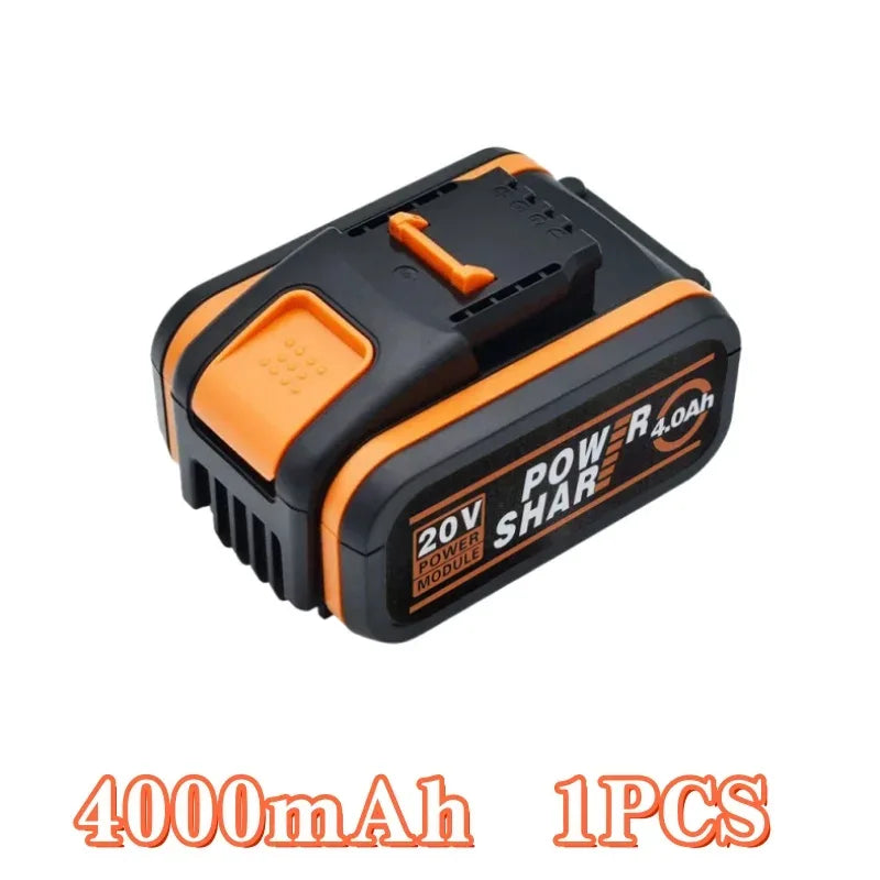 Pour Worx WA3551 4.0-10Ah batterie 20V batterie pour outil électrique sans fil WA3572 WA3553 WX390 batterie de rechange🛒