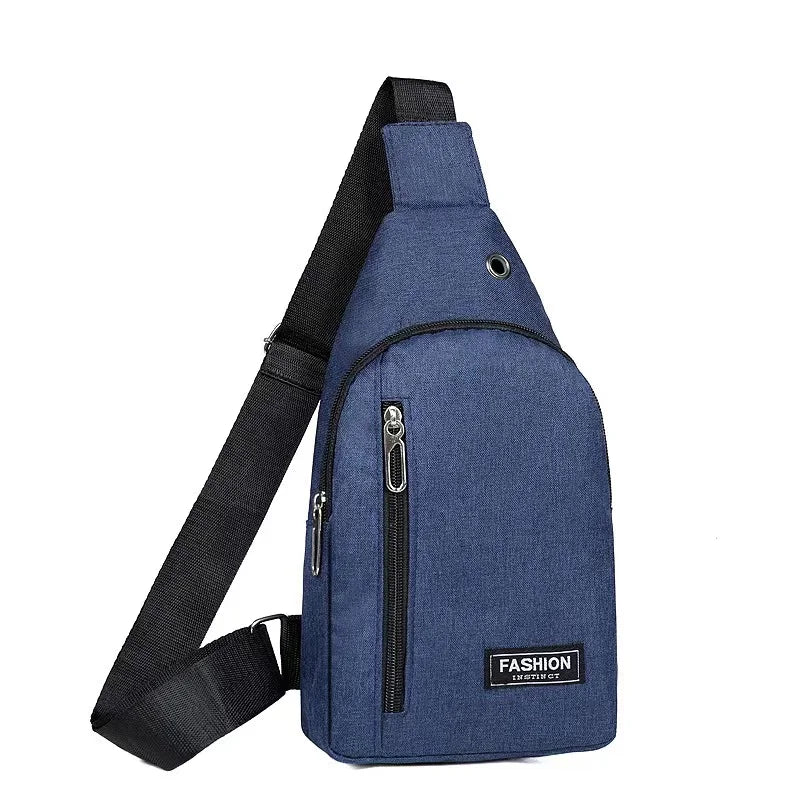 2023 New Chest Bag Fashion New Solid Color Men Chest Bag Outdoor Casual Fashion One Shoulder Crossbody Bag