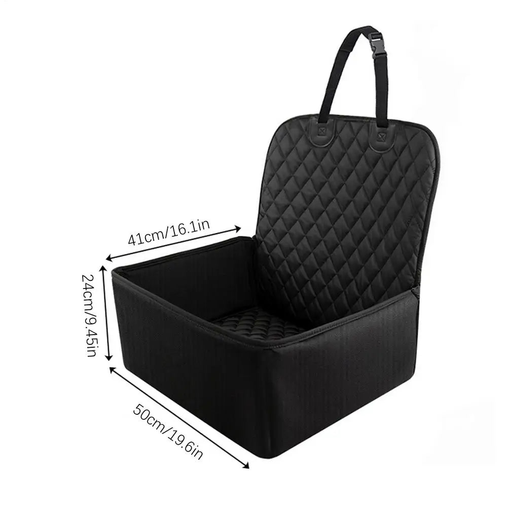 Dog Car Seat Puppy Booster Seat for Car Front Seat with Storage Pockets Pet Booster Car Seat for Small to Medium Dog