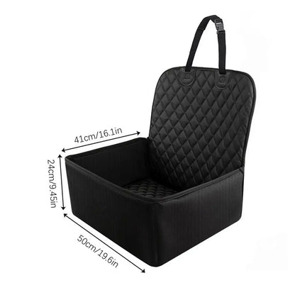 Dog Car Seat Puppy Booster Seat for Car Front Seat with Storage Pockets Pet Booster Car Seat for Small to Medium Dog