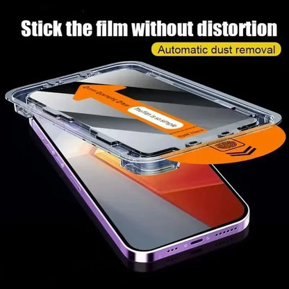 1-4PCS Oleophobic Coating Screen Protector For iPhone 17 Pro Max Air 16 15 14 Plus 13 12 Mini 11 XR XS Anti Spy Tempered Glass by PDG ibma