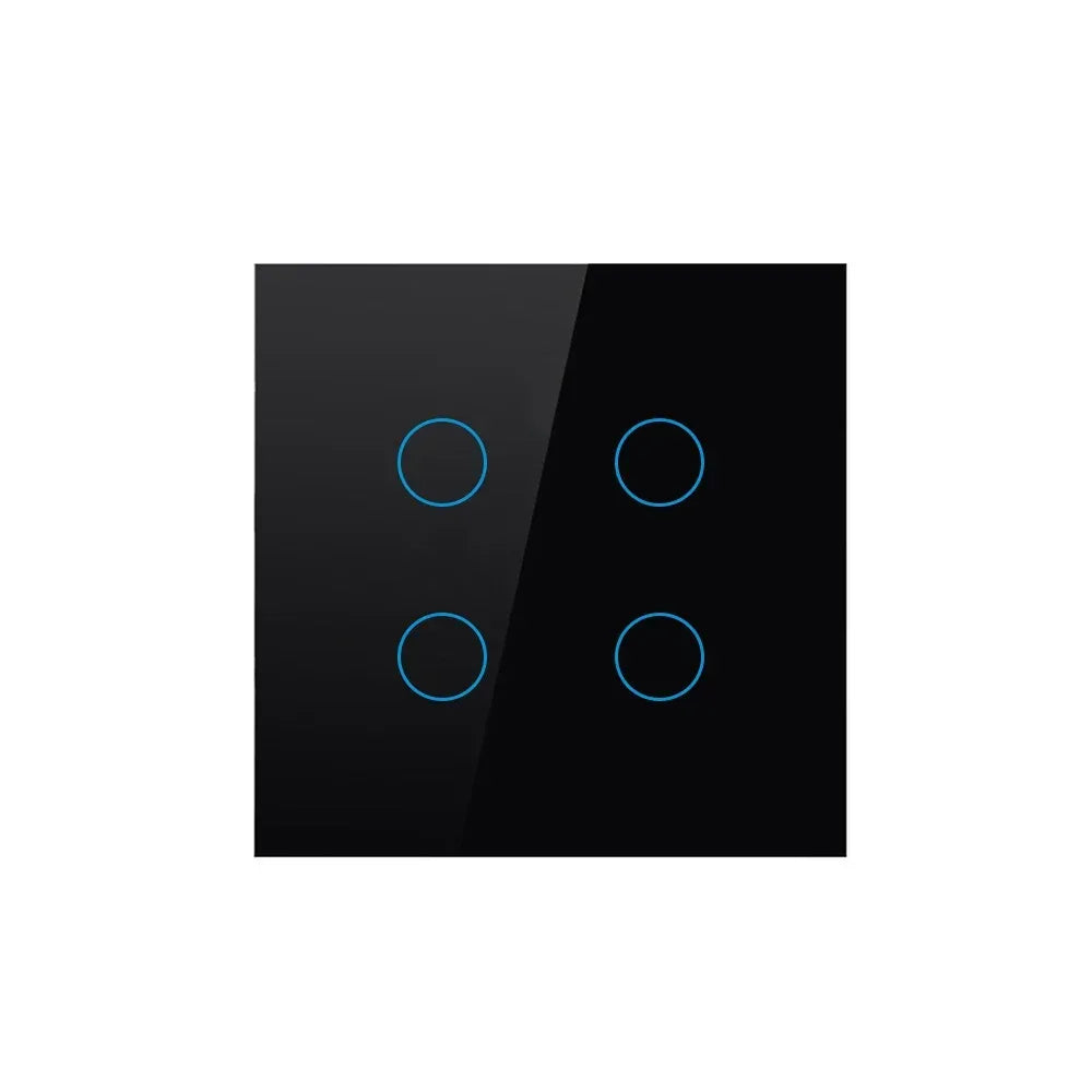 Tuya Wifi EU Smart Switches 1/2/3/4Gang Touch Light Switch Wall Sensor 433mhz RF Switches Smart Life for Alexa Google Home Alice