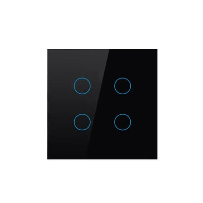 Tuya Wifi EU Smart Switches 1/2/3/4Gang Touch Light Switch Wall Sensor 433mhz RF Switches Smart Life for Alexa Google Home Alice