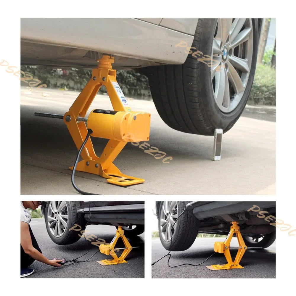 Car Jack 2T/3T12V DC Lifting Tire and Wheel Repair and Replacement Kit SUV Van and Emergency Equipment