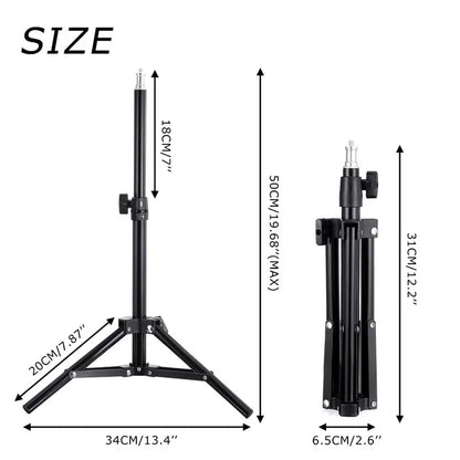 LED Selfie Ring Lighting Photographic Selfie Ring Lamp USB Remote Fill light With Tripods Stand Holder For Video Live Recording
